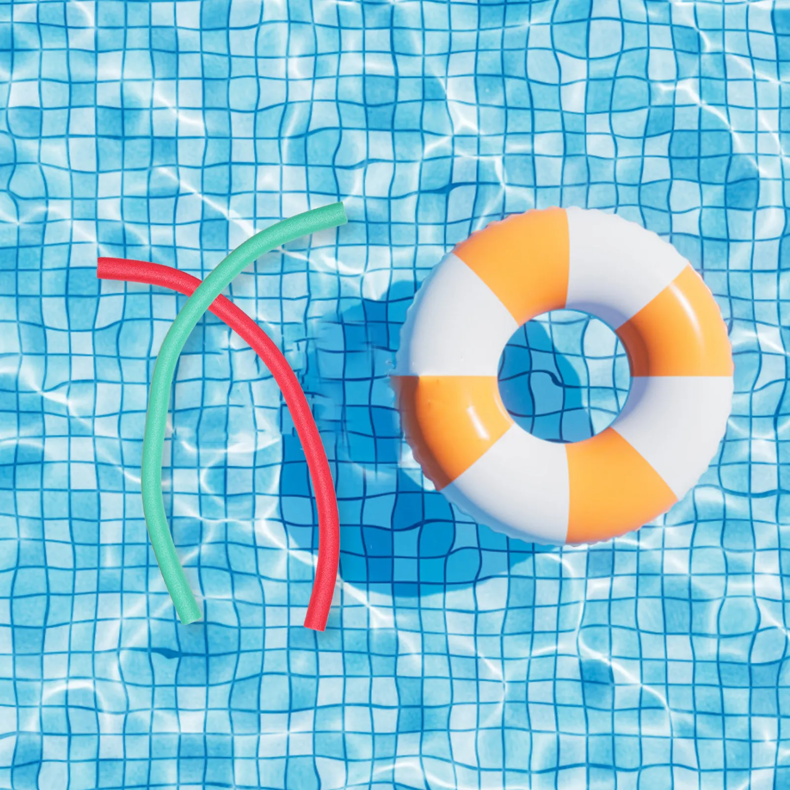 

Набор из 4 ярких плавающих палочек-нудлов для бассейна, для тренировок по плаванию, с противоскользящей поверхностью