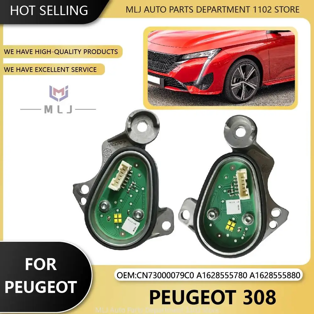 

CN73000079C0 A1628555780 A1628555880 Модуль источника света DRL для Peugeot 308, модуль белого света Angel Eye, автомобильные аксессуары