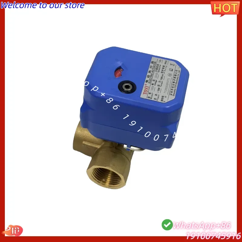 CE Certificate Brass 3 Way Mini Motorized Ball Valve 12V 24V 220V Electric Actuated Valve for Water