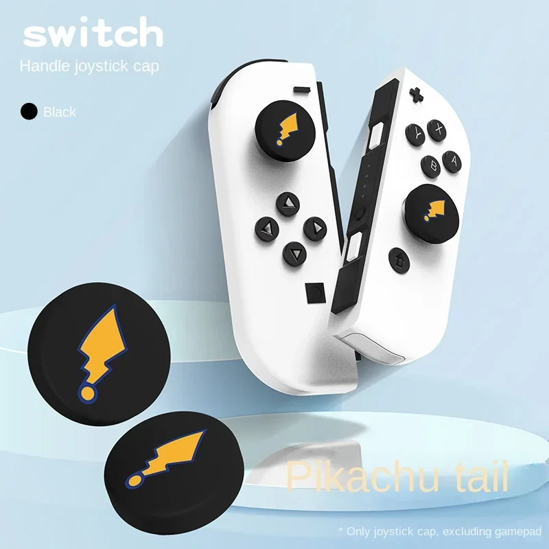 Pokemon Pikachu Joystick Cover Thumb Stick Grip Nintendo Switch Oled Button Caps NS Lite Joy-Con Controller JoyCon Gamepad Case