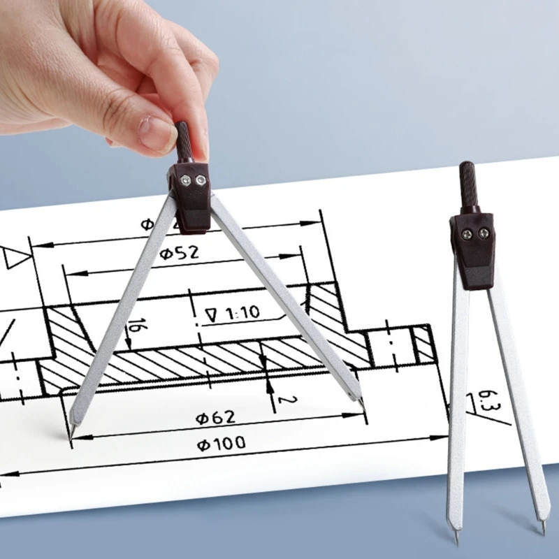 Professional Geometry Set Student Geometry Math Set With Divider, Set Square, Eraser, Pencils, Drawing Stencil