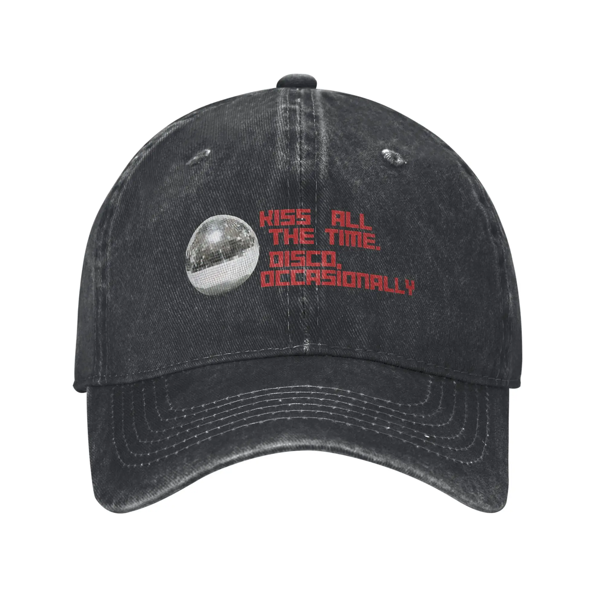 Kiss All The Time Disco, Occasionally 2026 Casual Baseball Cap Summer Trucker Hat Sunscreen Snapback Cap Women Men Baseball Caps