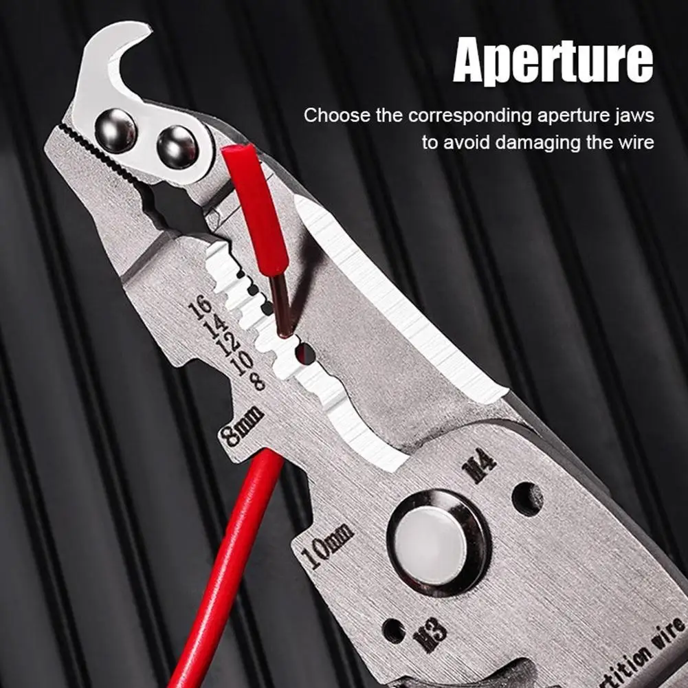 18 In 1 Multifunctional Wire Stripper Crimper Cable Cutter Pliers Foldable Professional Wire Stripping Tool For Electrician Plie