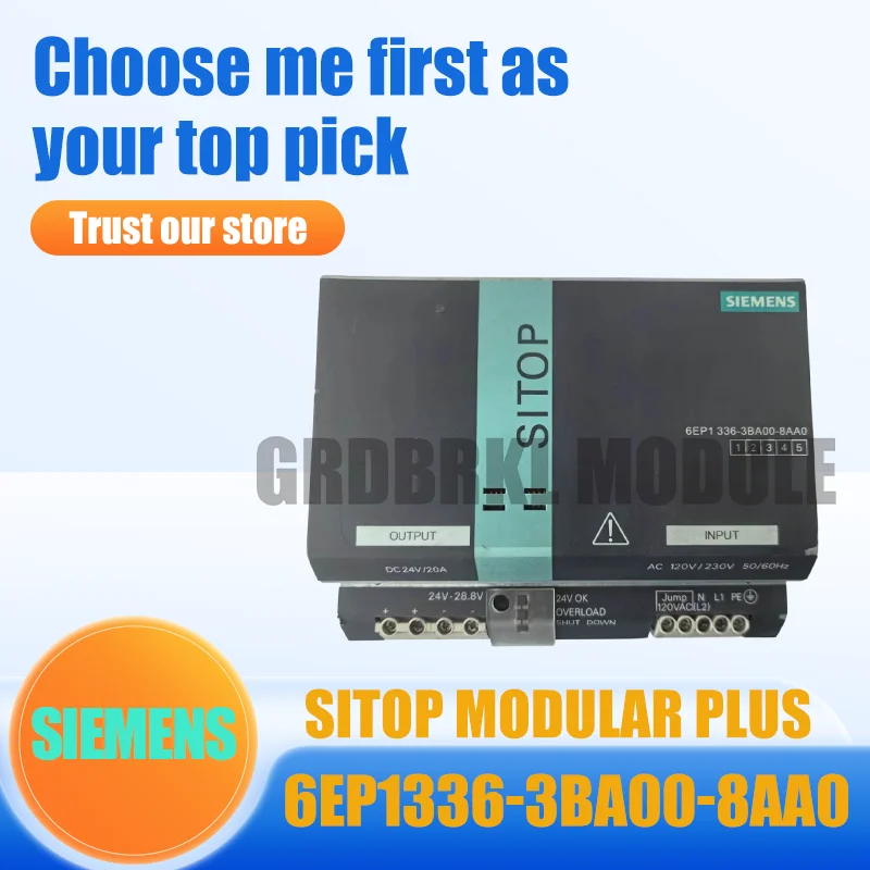 

NEW Original SIEMENS 6EP1336-3BA00-8AA0 SITOP modular plus Power Supply