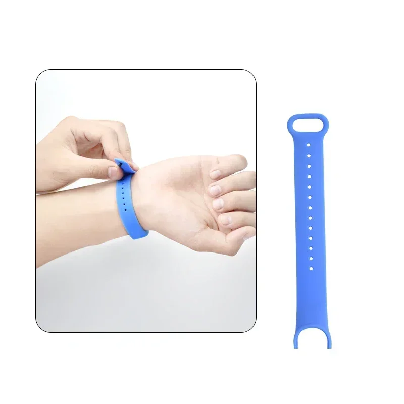 Pulseira de Silicone para Xiaomi Mi Band, Pulseiras de Substituição, Miband 5, Pulseira NFC 6, Pulseira Esportiva, 6, 3, 4, 5