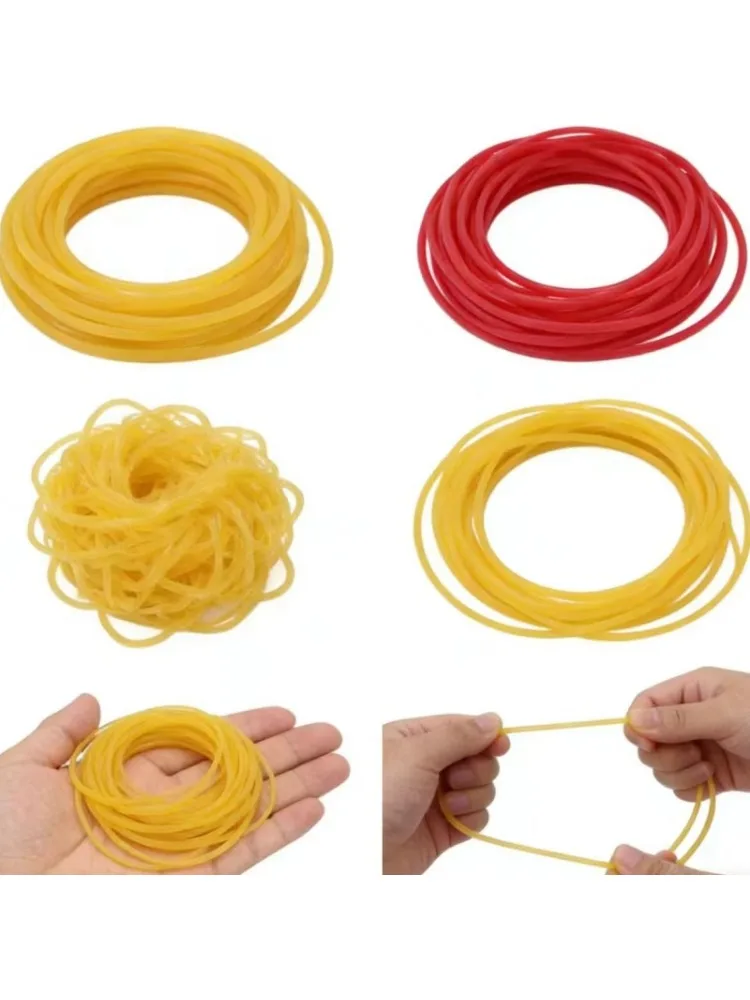 Tube en latex élastique de longueur personnalisable de 1 à 10 m, élastiques en caoutchouc à noyau solide, 2,0 2,5 3,0 3,5 4,0 5,0 6,0 mm, corde élastique de fitness et de pêche