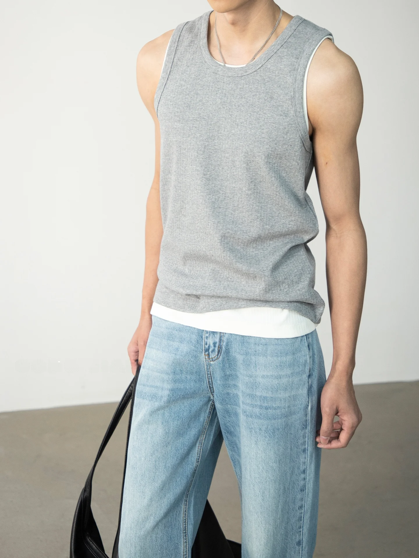 

Мужской летний топ из охлаждающей ткани Relsel: дышащий, влагоотводящий, высокоэластичный, приталенный, повседневный, модный