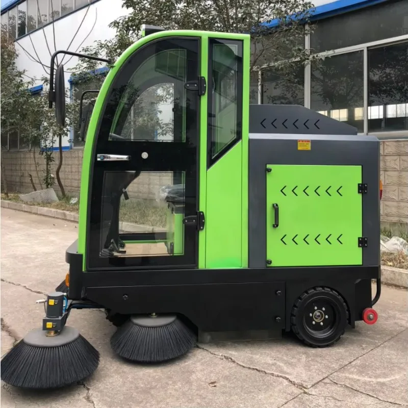 Electric Road Sweeper Heavy Duty Road Cleaner For Urban Main Road Gravel Dust Garbage Clearing Municipal Sanitation Project