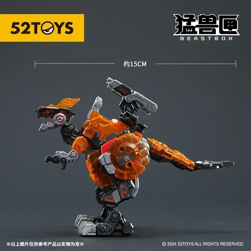 Op voorraad 52TOYS Transformatie BEASTBOX BB-46PR Pyromancer & BB-02CR Cryomancer Mecha en Cube Vervorming Robot Action Figure