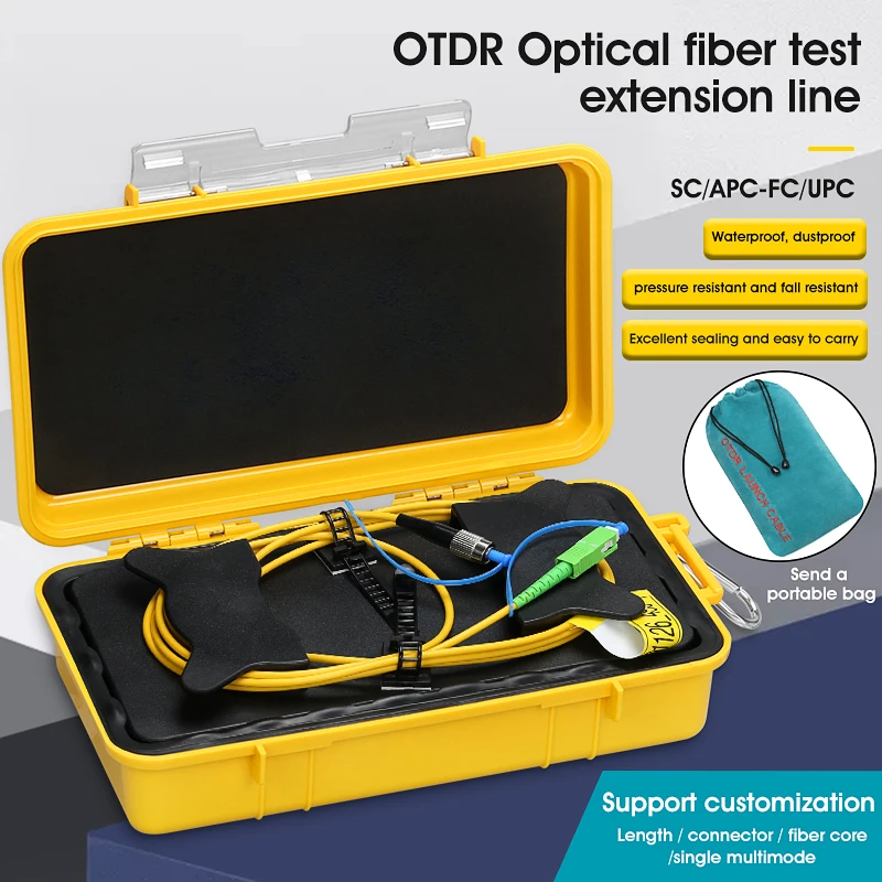 

SC/APC-FC/UPC OTDR Dead Zone Eliminator,Fiber Rings 500/1000/2000M Fiber Optic OTDR Launch Cable Box 1Km 2Km SM 1310/1550nm