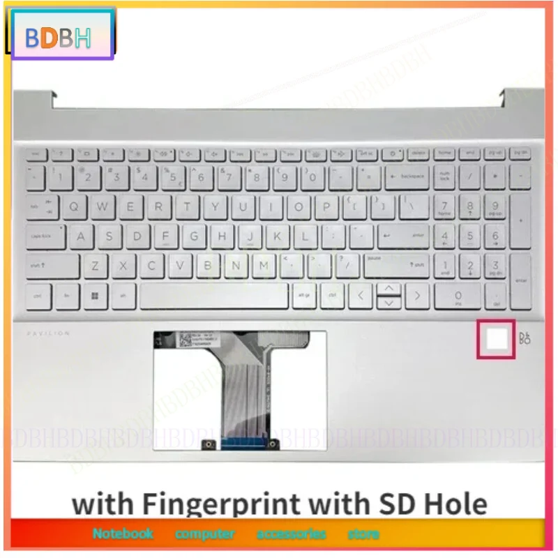 Backlit Keyboard for HP Pavilion 15-EG 15-EH TPN-Q245/Q246 2021 M08920-001 w/FRP