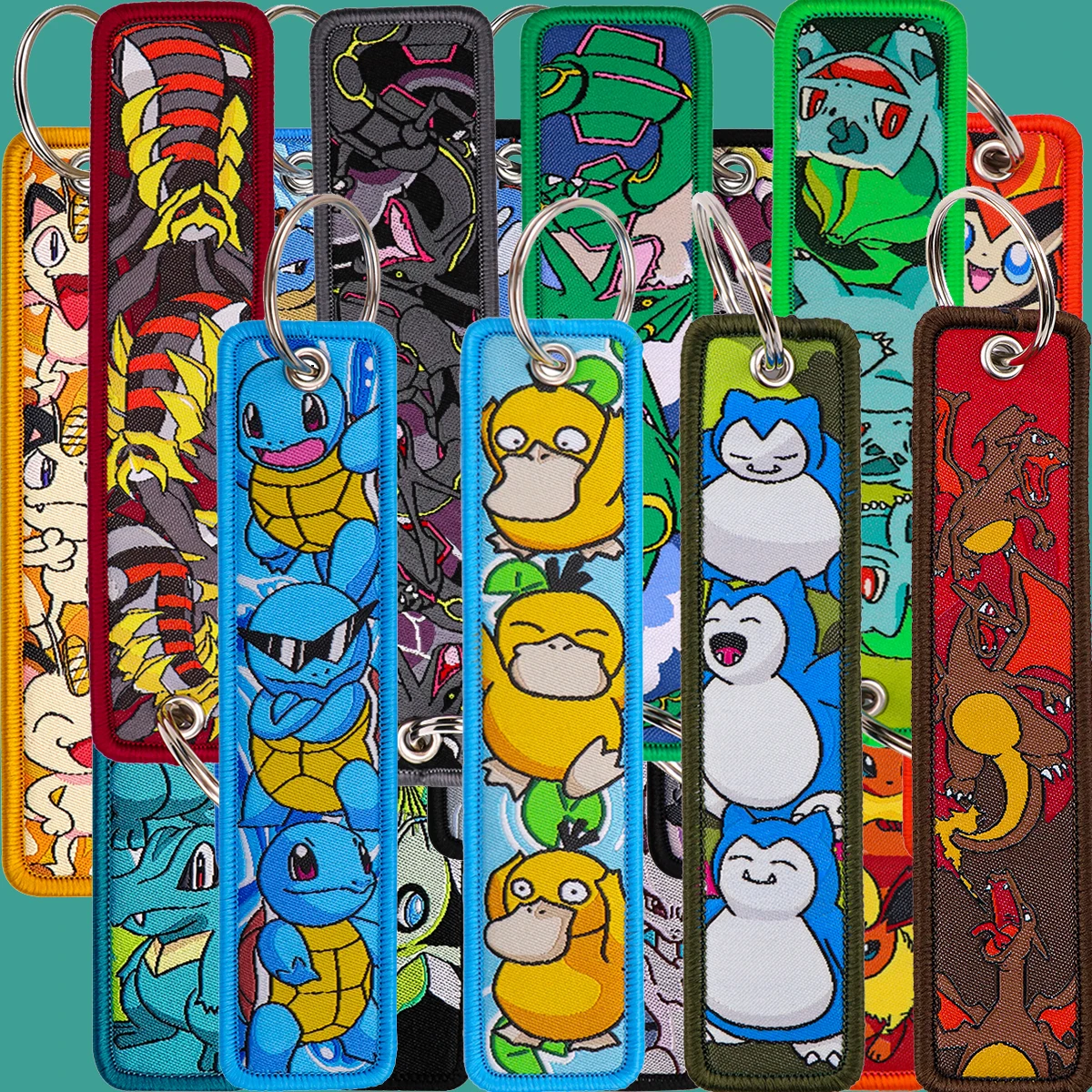 Kawaii japanische Elf Anime Stickerei Schlüsselanhänger Schlüsselanhänger Motorräder Autos Rucksack Chaveiro Schlüsselanhänger Mode Schlüsselanhänger Freunde Geschenke – Detail 15