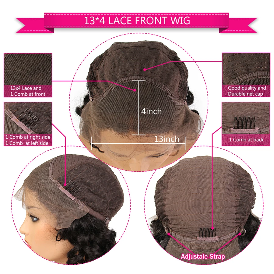 Topodmido Wig renda depan dengan Wig 13x6 warna Highlight kepadatan 250 dengan rambut bayi 13x4 rambut Brasil Wig renda rambut manusia