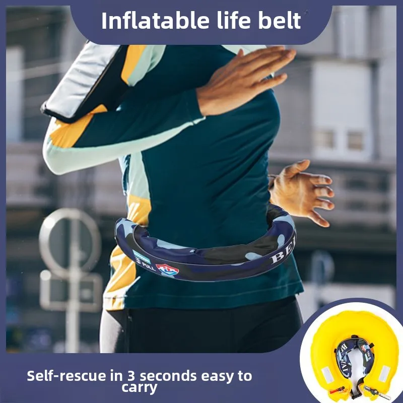 الكبار الصيد المنقذة للحياة حزام الخصر سترة نجاة السلامة المهنية التلقائي نفخ المنقذة للحياة المحمولة السباحة الطفو