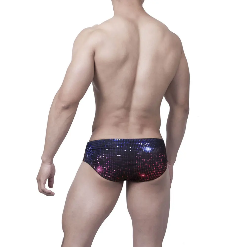 New Hot Sexy Mens Swimsuit Printed Briefs Push-Up Swimwear Sexy Swimming Bikini Shorts Men Surf Board Beach Surfing Swim Trunks gallery 1