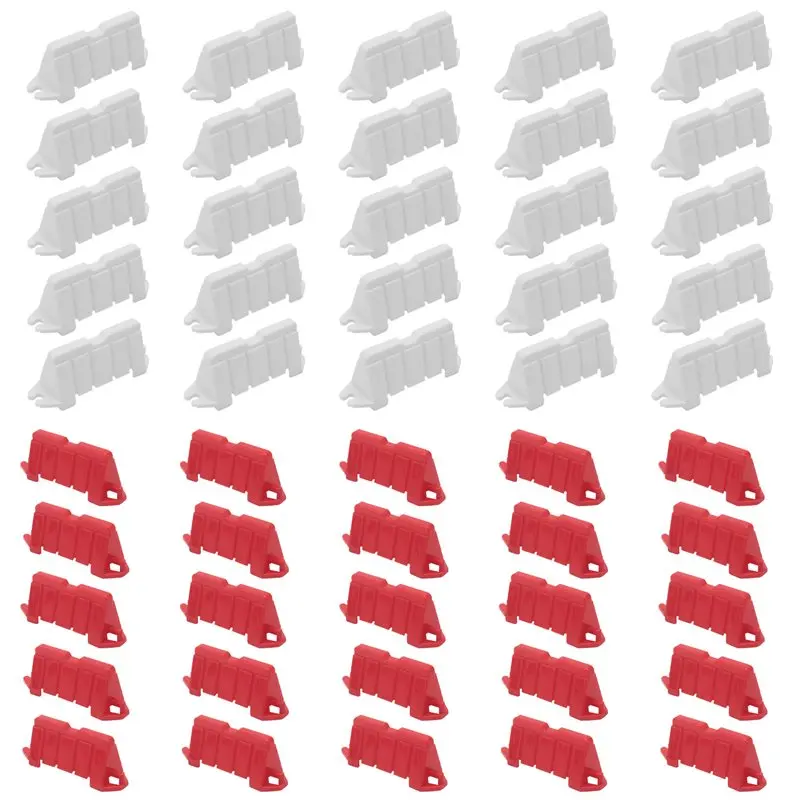 50 PCS RC Car Drift Racing Track Road Barrier Traffic Fence Plastic DIY Parts For 1/16 1/18 1/28 RC Truck HSP Tamiya HPI Kyosho