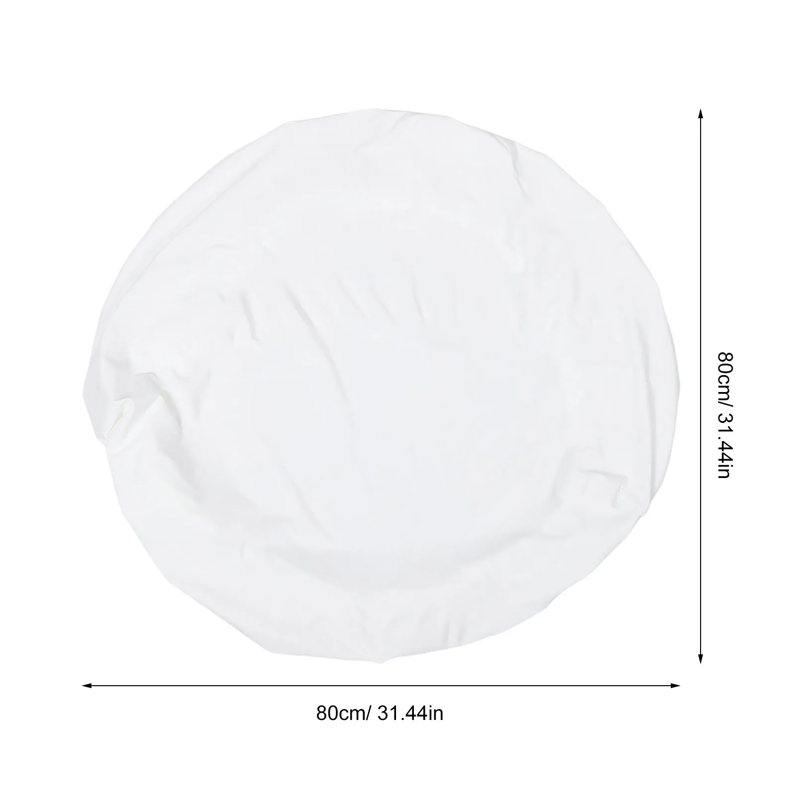 Elastic Edge Dining Table Round Cover Glass Turntable Protector 80Cm Scratch Proof Heat Resistant Lazy Susan Protective Table