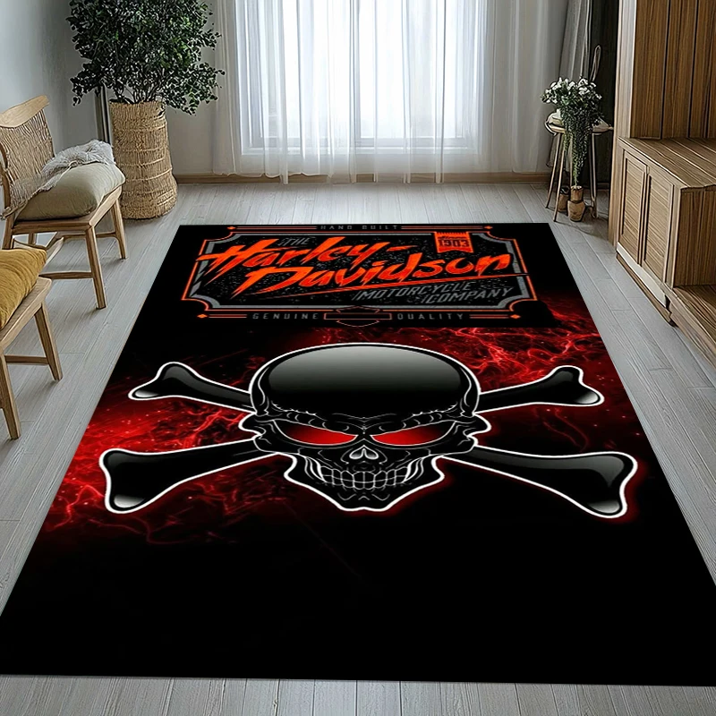 

Ретро-коврик H-Harleys Racing Moto для гостиной, нескользящий, мягкий, для спальни, детской игровой комнаты, дивана, домашнего декора, придверный коврик, подарок
