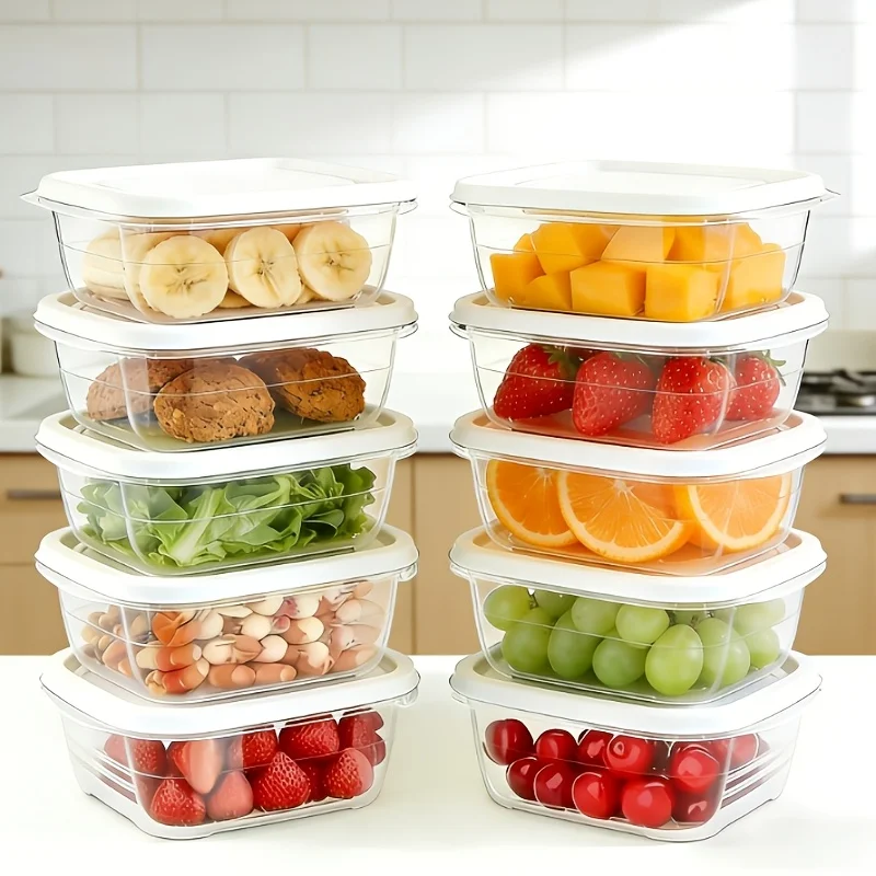 1/4/8pcs Lunch Meat Container For Refrigerator Cheese Keeper