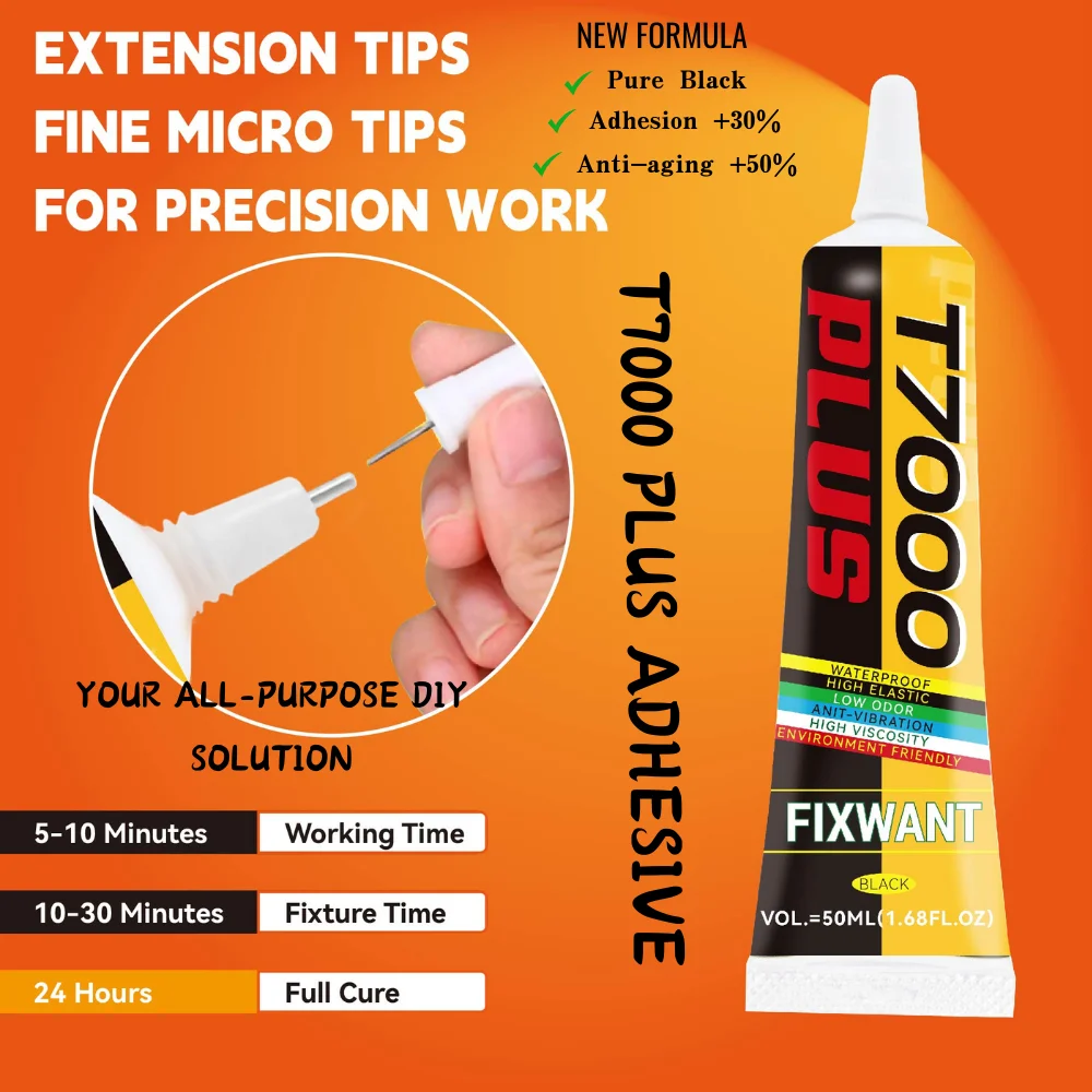 15ML 50ML 110ml Clear B-7000 Glue & Black T7000 PLUS Adhesive Repair Cell Phone Touch Screen B7000 Liquid Jewelry Craft Glue