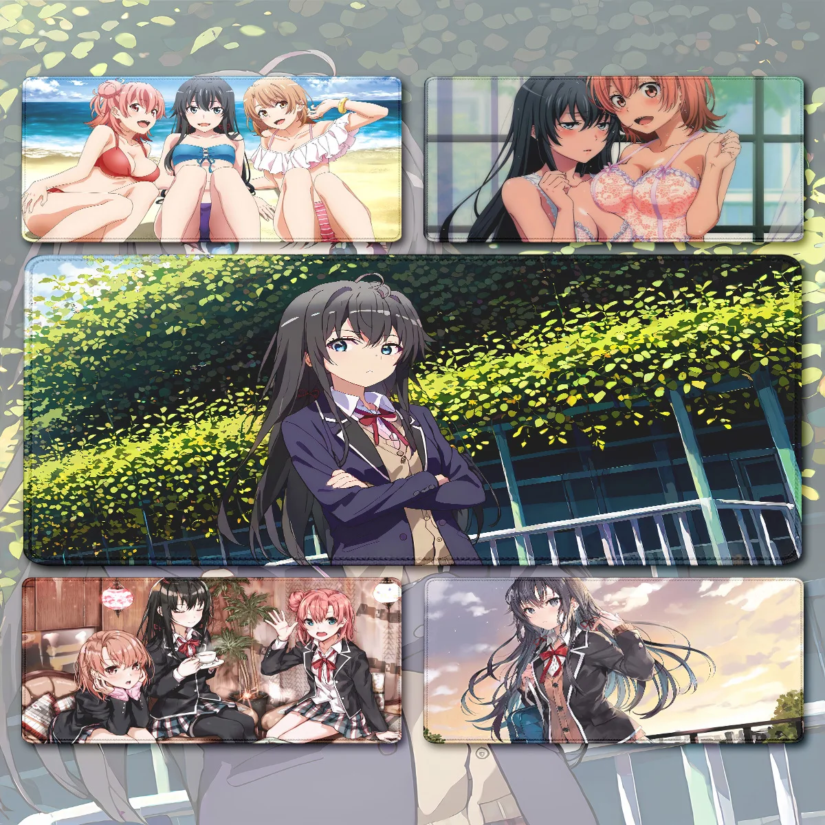 Meus Adolescentes Românticos Comedys SnafU Gaming Mouse Pad, Anime Desk Acessórios, PC de borracha, Tapete Pad Acessórios