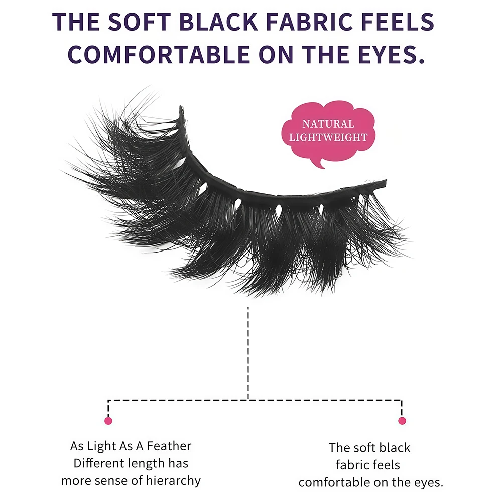 7-أزواج من الرموش الصناعية من سلسلة أوروبية وأمريكية رموش تكثيف سميكة تايلاندية طراز عصري رقيق للغاية #5