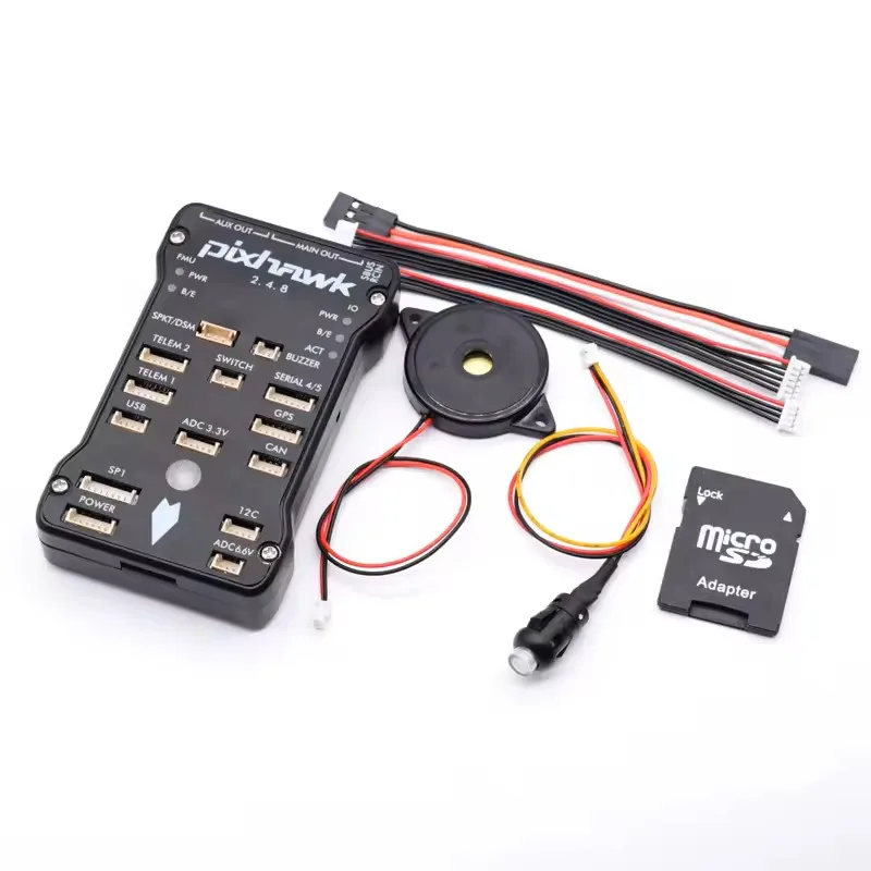 Rctosky Pixhawk PX4 PIX 2.4.8 32 Bit Flight Controller Autopilot with 4G SD Safety Switch Buzzer M8N GPS Power Module