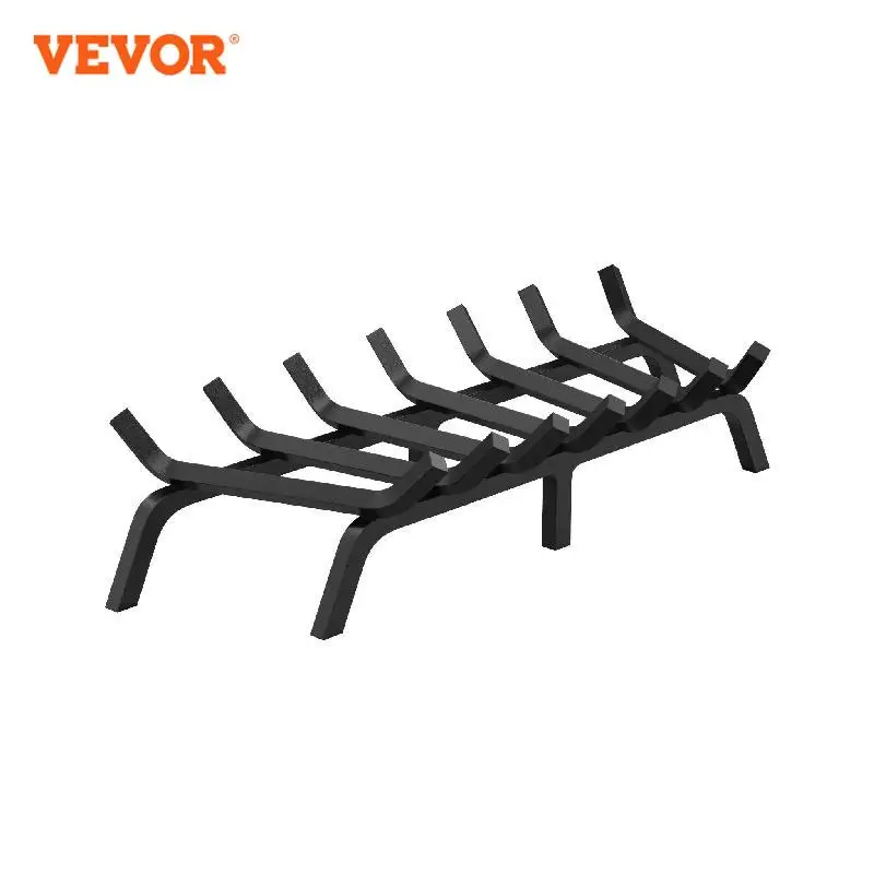 

VEVOR Fireplace Log Grate Fireplace Grate with 6 Legs 3/4’’ Solid Powder-coated Steel Bars Log Firewood Burning Rack Holder