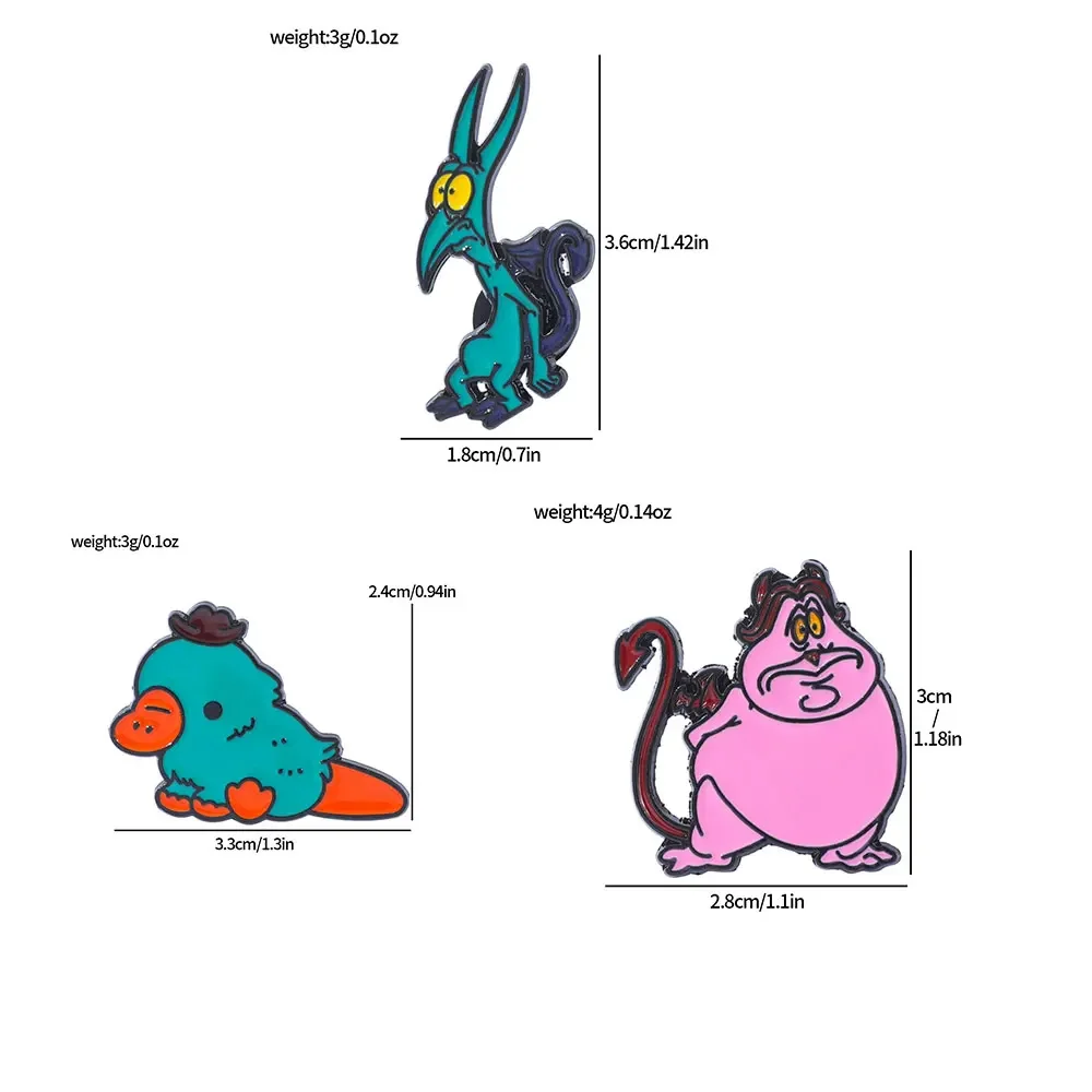 3 قطعة بروش الكرتون الإبداع لطيف بيري خلد الماء المينا دبوس شارة معدنية مجوهرات على ظهره الملابس والاكسسوارات هدية