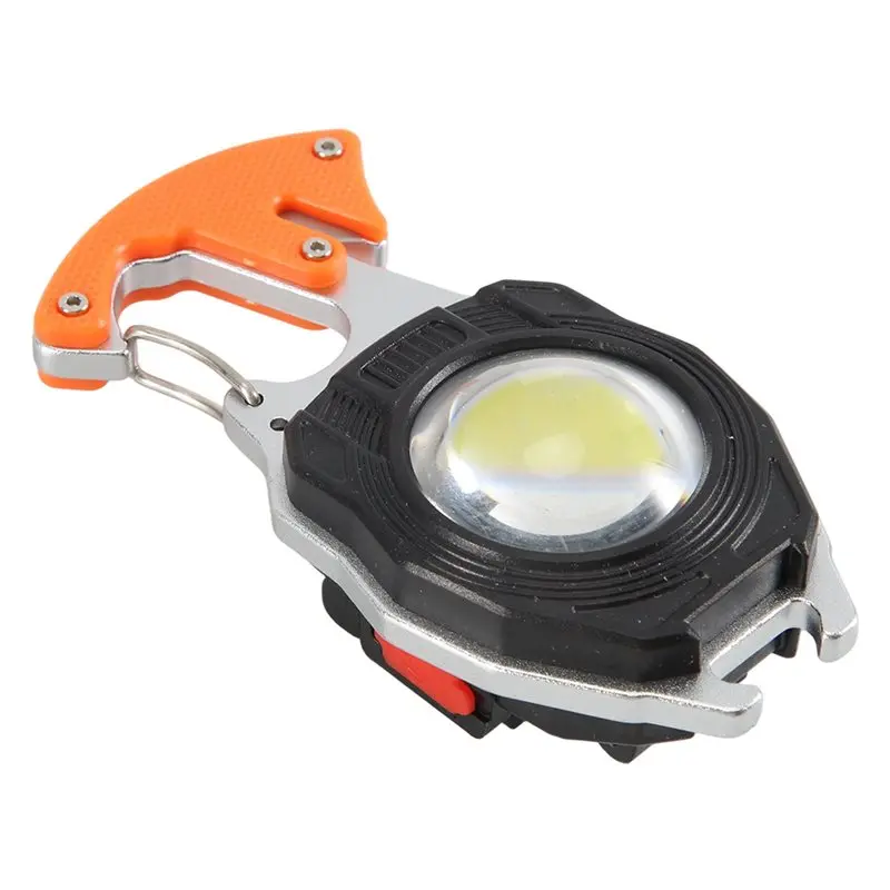 AA94-Outdoor Portable Keychain Work Light, Multifunctional Waterproof Rechargeable COB Light, Bottle Opener & Screwdrivers