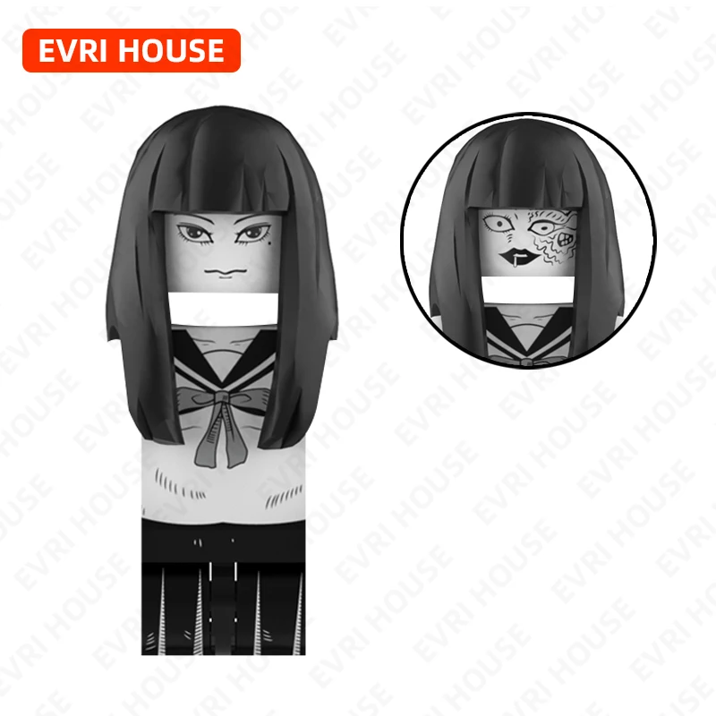 Horror Comics Tomie Mini Bricks Action Figures Junji Ito Assembly Building Blocks Toys For Children Halloween EV10