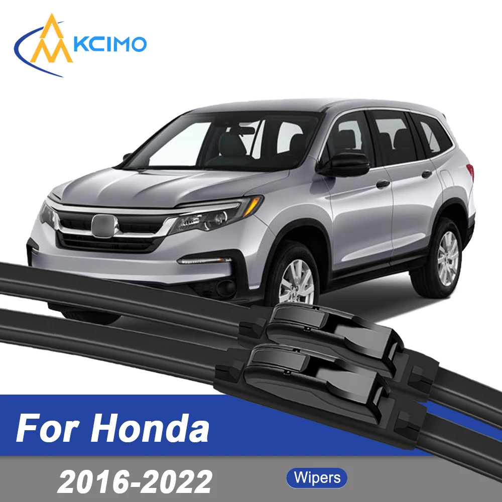 

Premium Rubber Durable Silent Windshield Wiper Blades 2pcs for Honda Pilot YF5 YF6 2016-2022