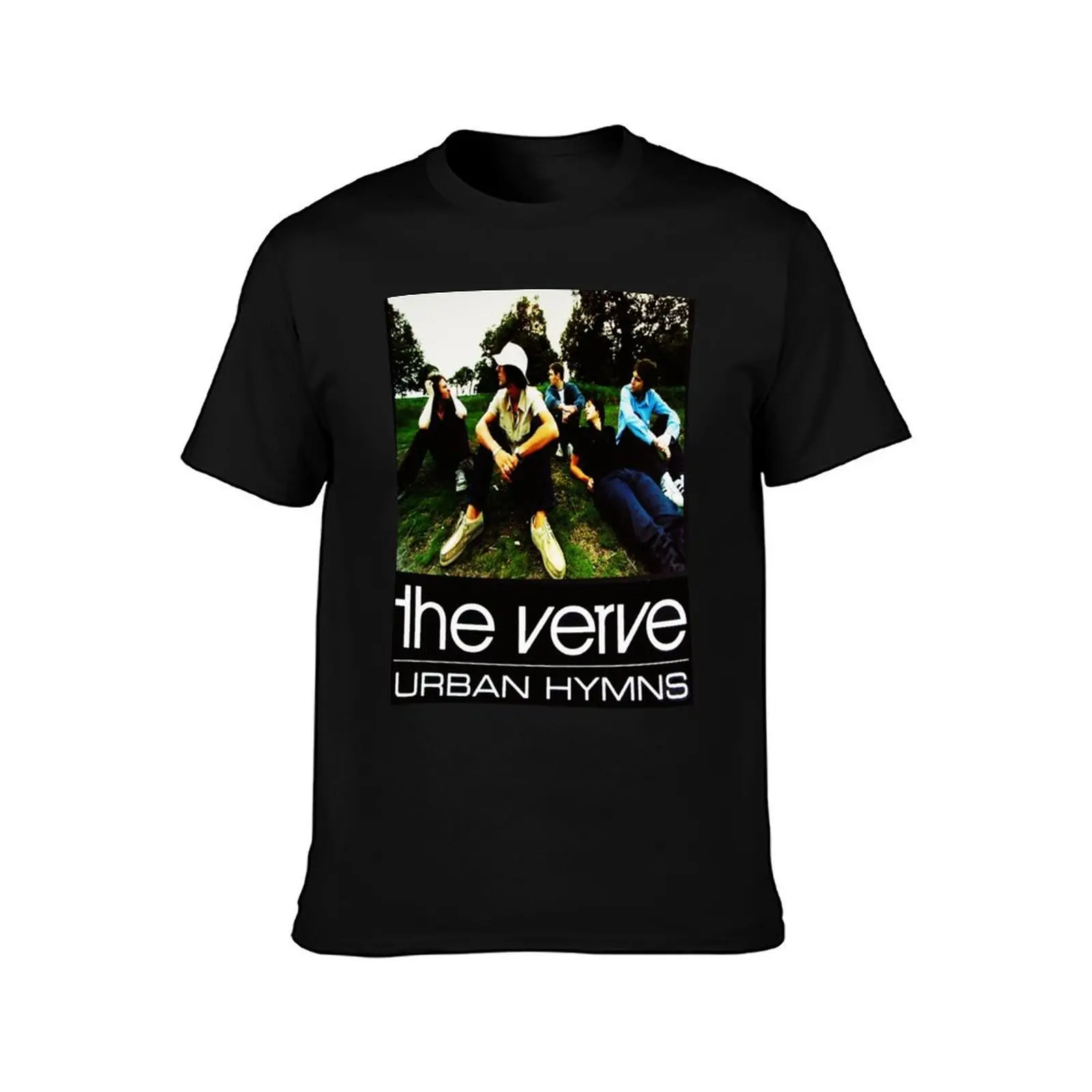 THE VERVE BAND T-Shirt Summer Casual Cotton Tee Oversized Streetwear Tops Vintage Graphic Print Loose Fit Short Sleeve