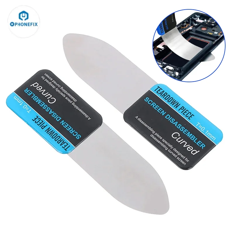 2Pcs Mobile Phone Curved LCD Screen Spudger Ultra Thin Flexible Disassemble Tool tra Thin Flexible Mobile Phone Disassemble Tool