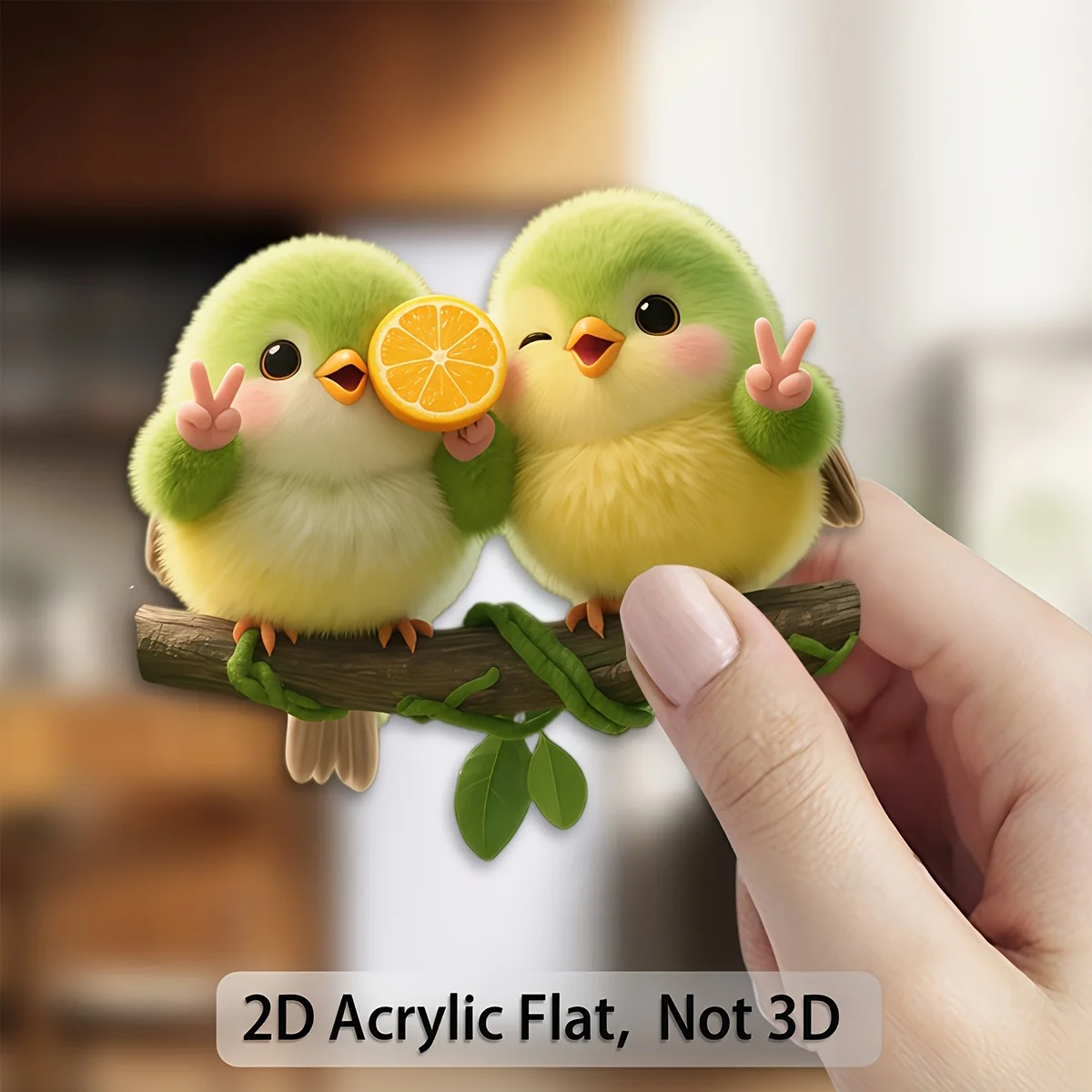 Cute bird refrigerator tile decoration, animal-themed gift for friends, perfect for fridge, mailbox, iron door.