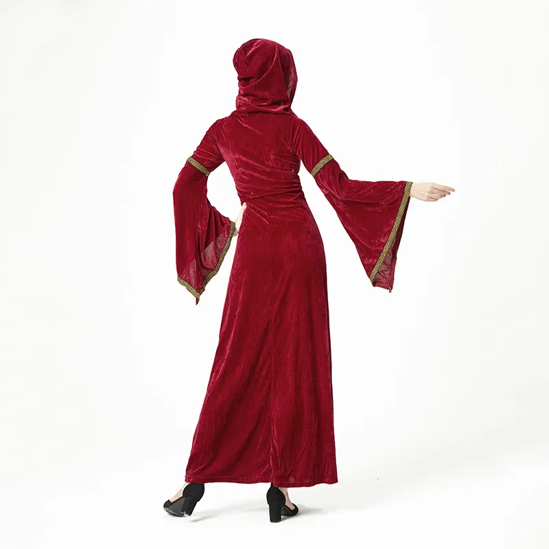 

Длинный женский костюм доктора в стиле Ренессанс на Хэллоуин, китайское производство, зима 2023, модная этническая одежда