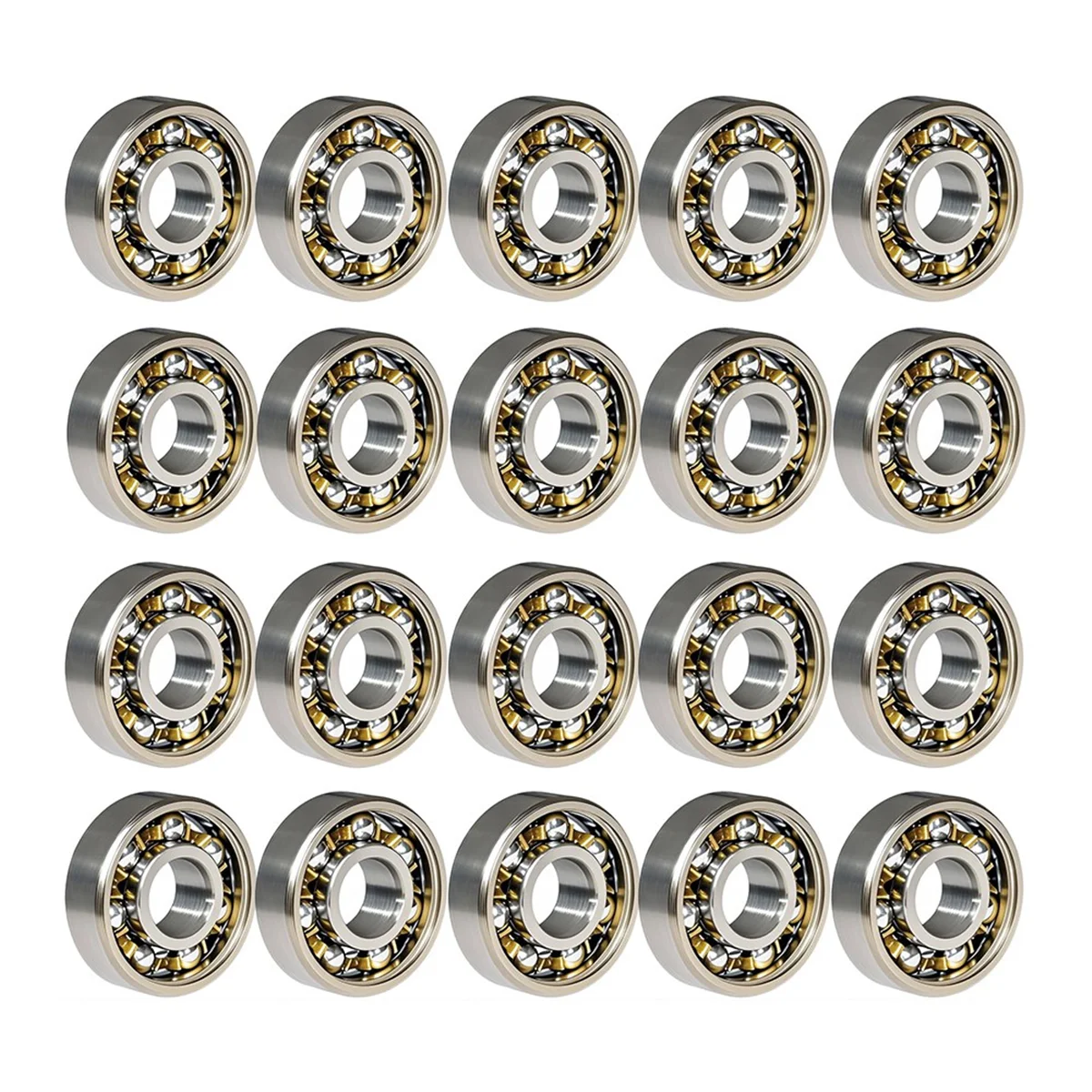 100 Pcs 608 Ball Bearings -High Precision Rating Spinner Bearing Miniature Deep Groove Ball Bearings (8mm X 22mm X 7mm)