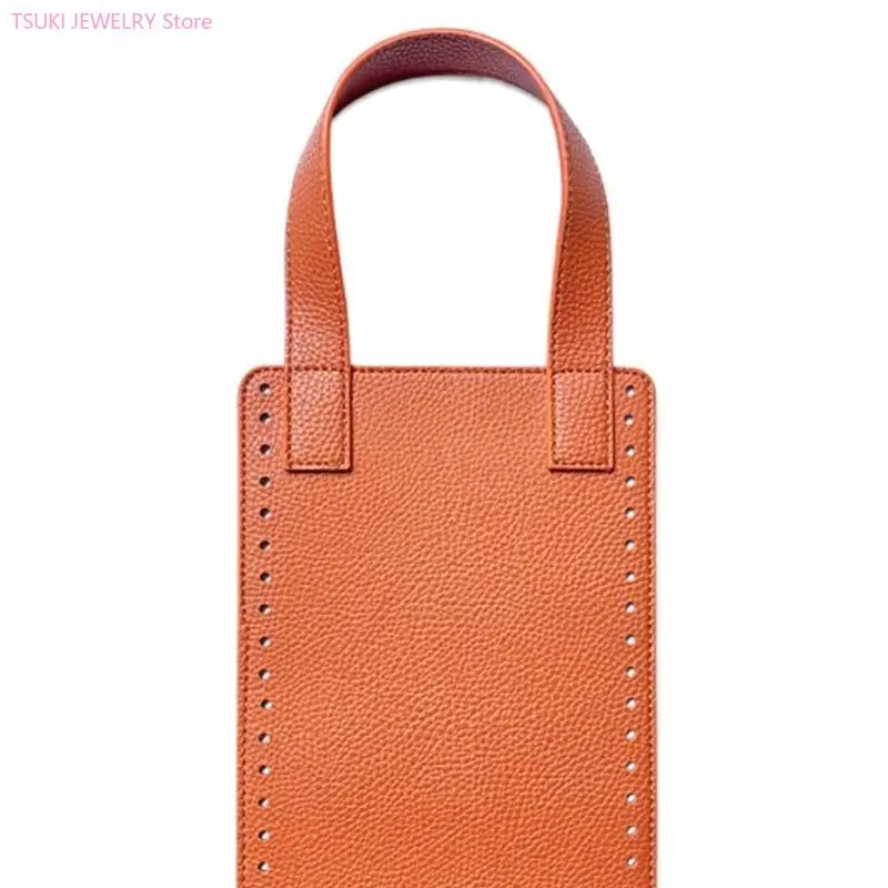 

62KE DIY Knitting Crochet Handbag Sewing Accessories PU Bottoms Handles for Handbags