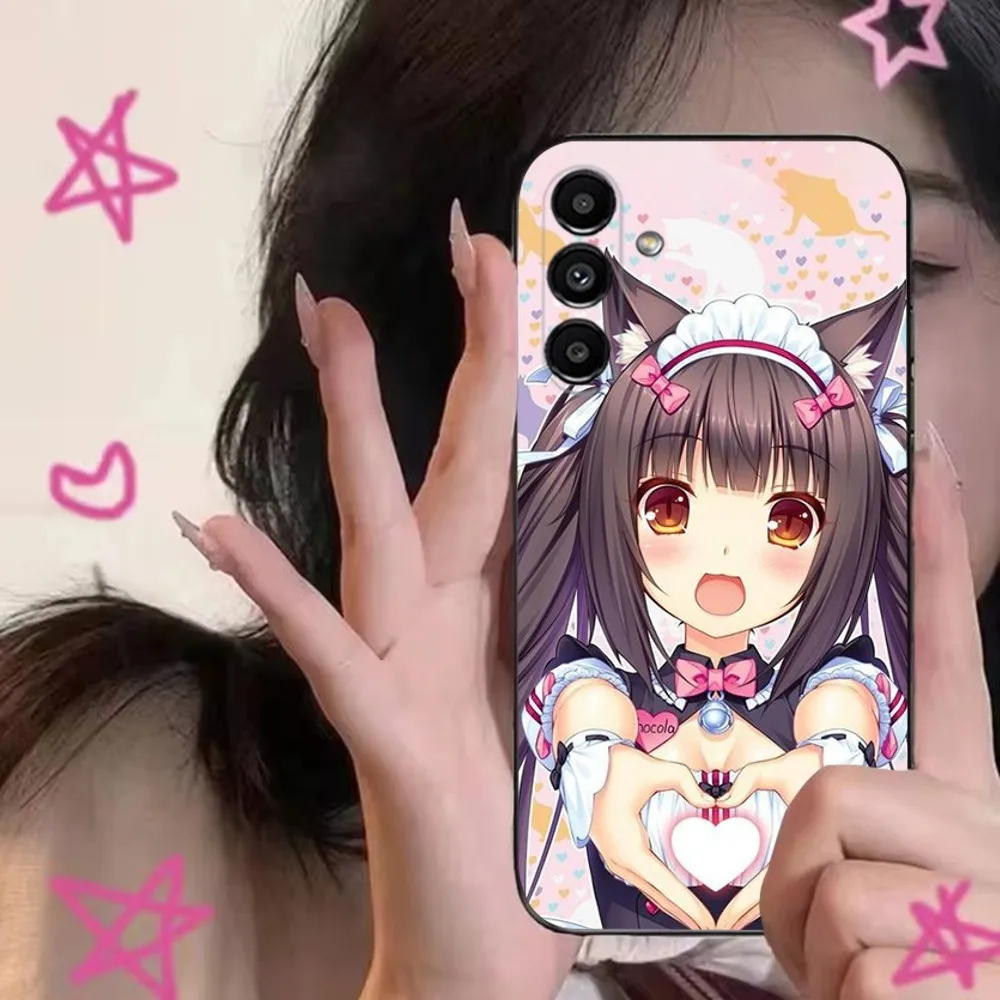 C-Chocola Nekopara  Phone Case For Samsung S24,S21,S22,S23,S30,Ultra,S20,Plus,Fe,Lite,Note,10,9,5G Black Soft Cover