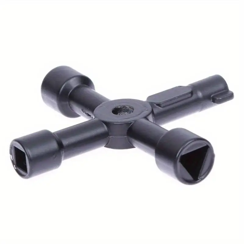 Clé universelle multifonctionnelle en alliage pour train, ascenseur, armoire, valve, clé triangulaire croisée (1 pièce)