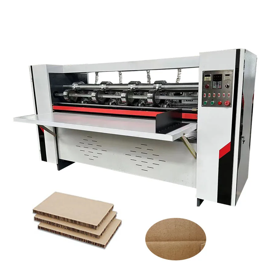 Máquina cortadora de cuchillas finas de cartón corrugado de ajuste manual/fabricante de máquina cortadora de cartón corrugado