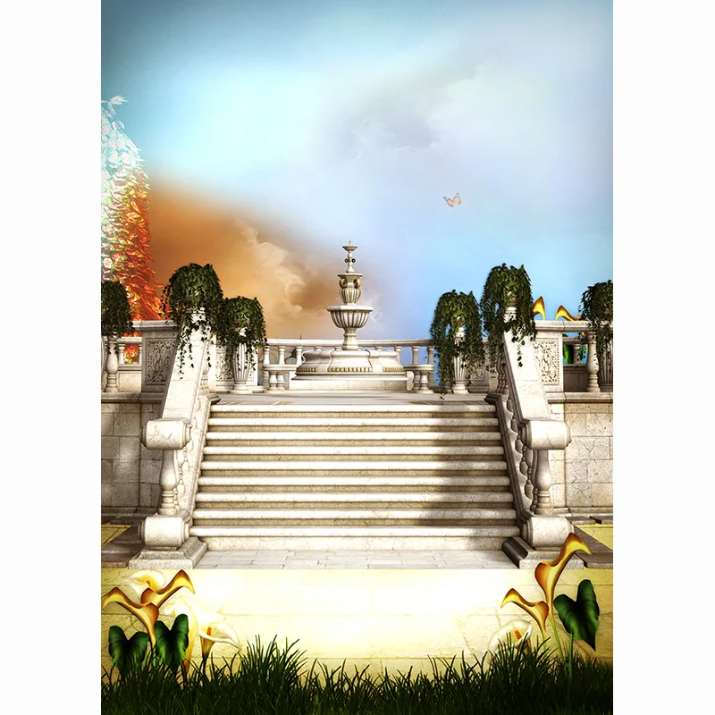 Fiaba paese delle meraviglie foresta giungla fata fondali foto da sogno bambini fotografia sfondi per Studio fotografico 210403MST-01