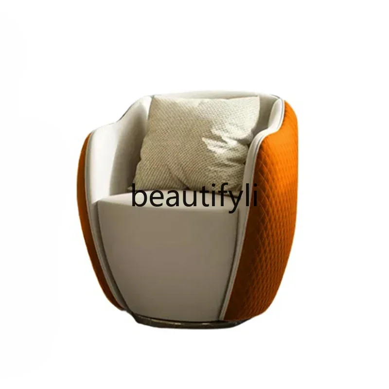 

CLight luxury single sofa lazy rotating leisure chair
