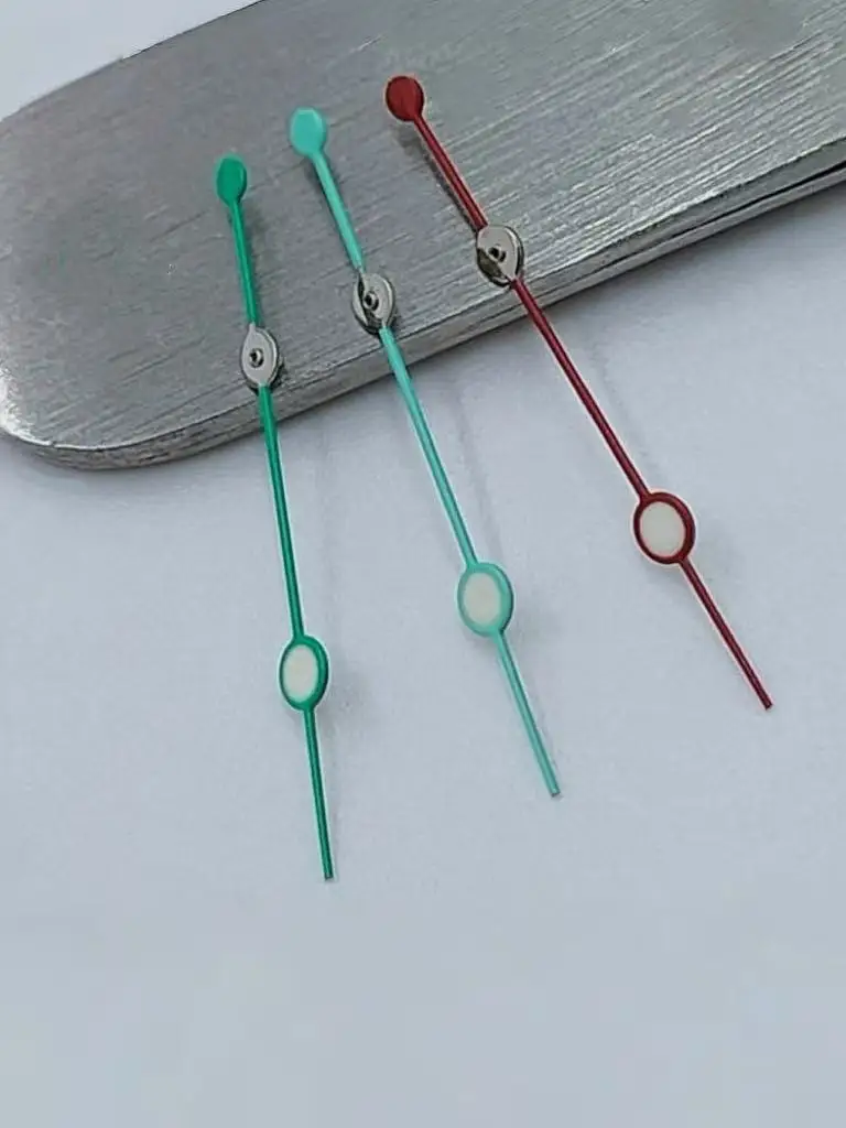 Reloj de 12,5 mm con segundero individual y manecillas luminiscentes multicolores, adecuado para el movimiento NH35, NH36, 7S26, 7S36, 4R35, 4R36