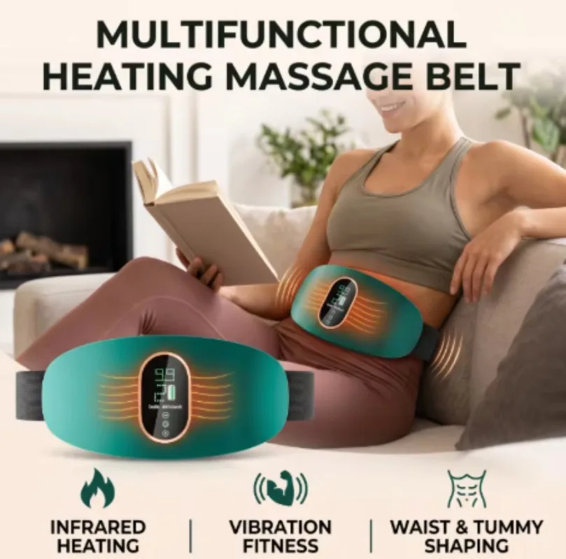 Ceinture de massage amincissante rechargeable pour la perte de poids, brûleur de graisse rapide, outil de beauté et de fitness, soulagement de la constipation