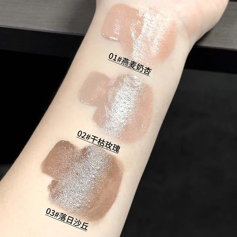 カプチーニミルクティーベルベットリキッドアイシャドウモノクロマットメイクアップロングラスティングアイシャドウ