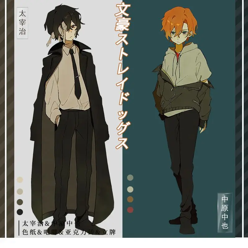 Dazai Osamu Gift Toy Figures Acrylic Stand Anime Model Action Figure Ornament Accessories Models Nakahara Chuya