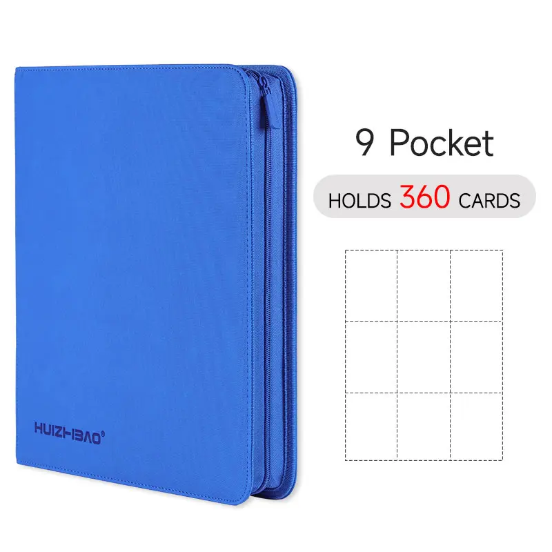 9/12 Pocket Rits Card Binder, Trading card album, Duurzame Side Loading Card voor mtg tcg voor pokemon voor yugioh voor voetbal