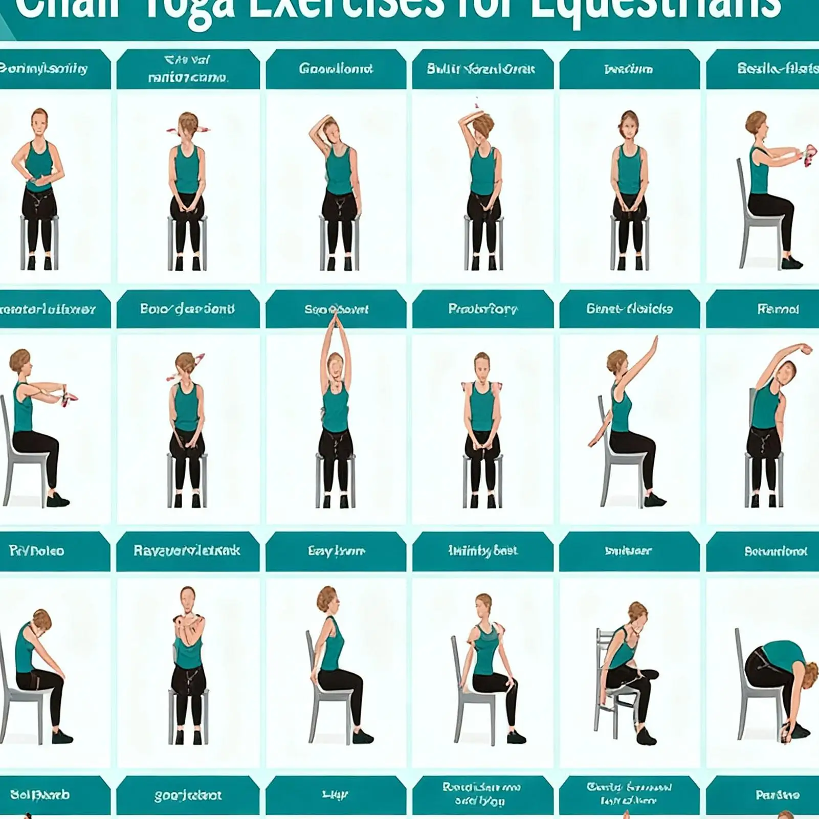 كرسي اليوغا ملصق جدار جبل كرسي منزلي قابل للطي دليل التمرين مخطط الحائط للياقة البدنية تمتد التنقل تجريب التدريب المنزل