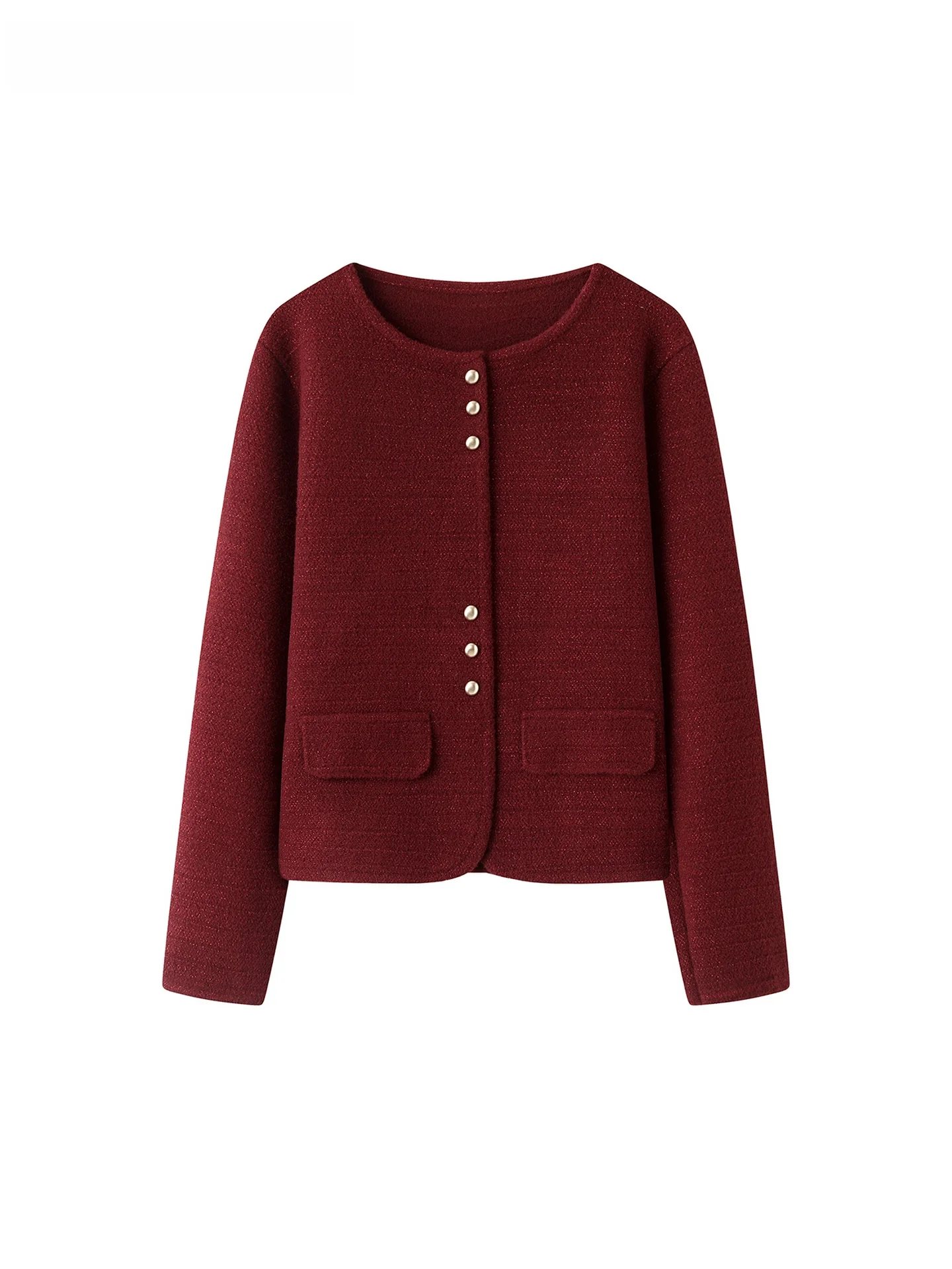 

La Chapelle Retro ort Heavy Work Casual Women's Jaet Versatile Loose Fit Autumn New Sle Faionable Nylon Blend Coat